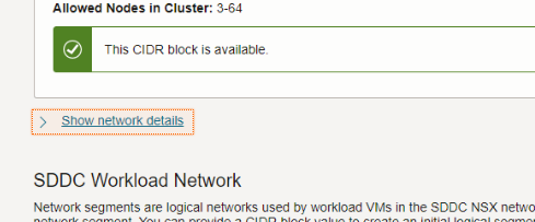 Show network details
